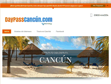 Tablet Screenshot of daypasscancun.com